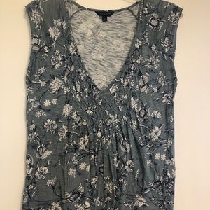 Floral Cap Sleeve Top